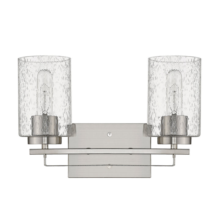 Two Light Vanity from the Orella collection in Satin Nickel finish