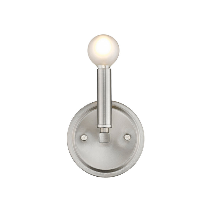 One Light Wall Sconce from the Sawyer collection in Satin Nickel finish