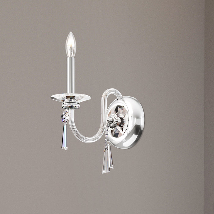 One Light Wall Sconce from the Savannah collection in Polished Silver finish