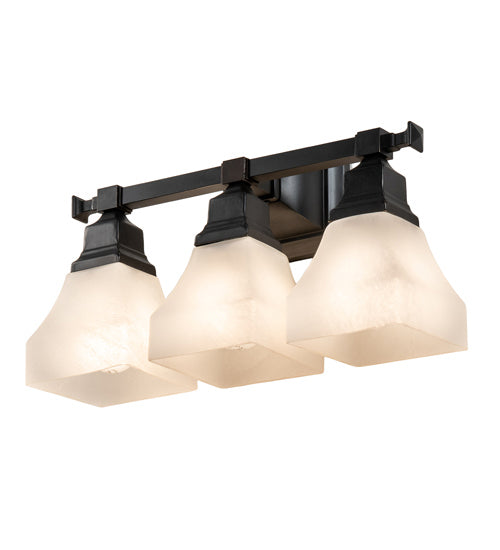 Three Light Wall Sconce from the Bungalow collection in Craftsman Brown finish