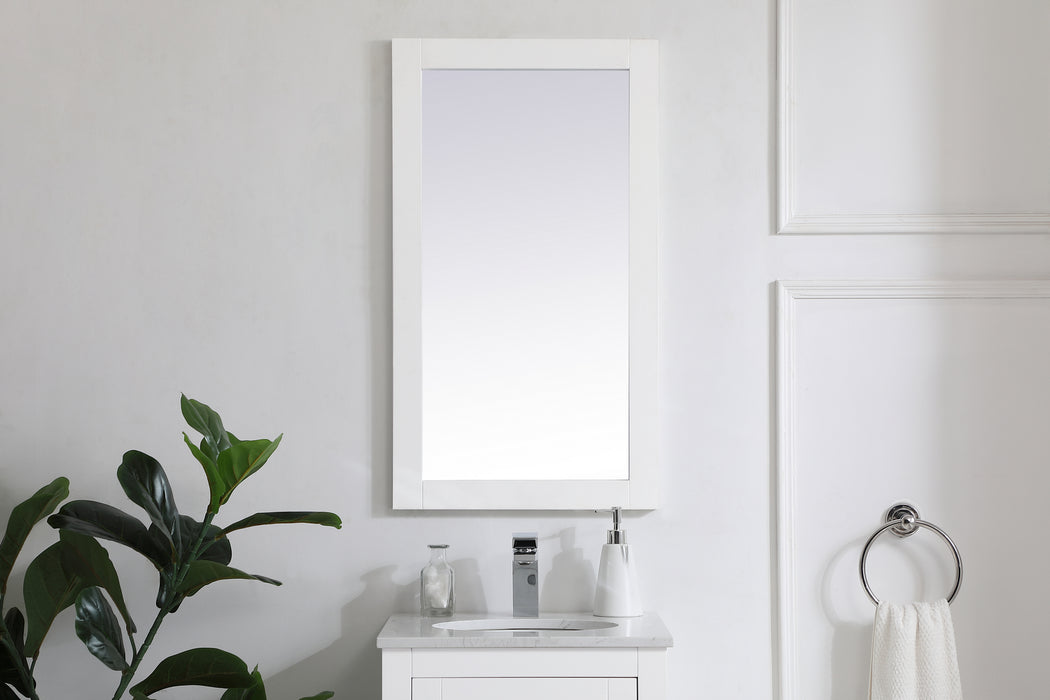 Mirror from the Aqua collection in White finish