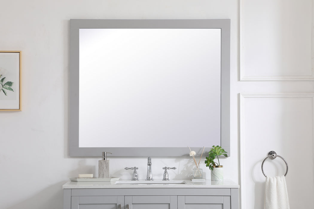 Mirror from the Aqua collection in Grey finish