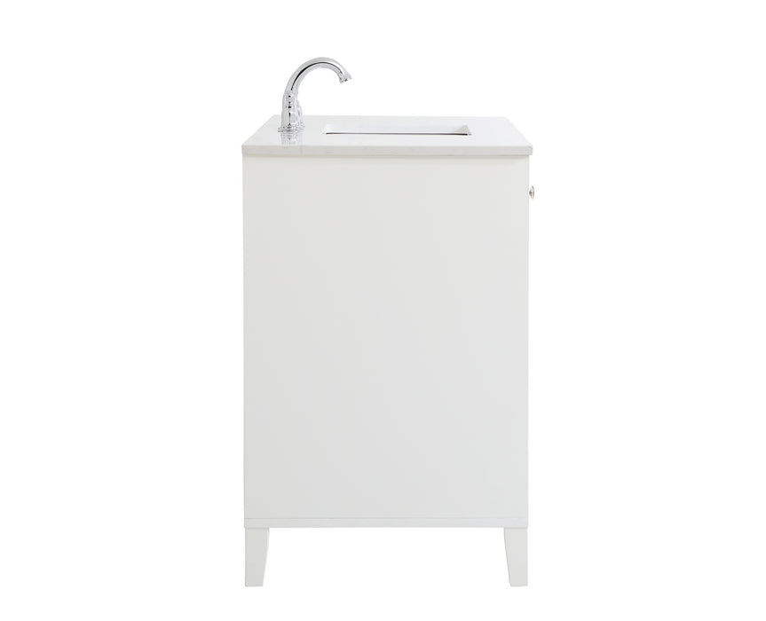 Single Bathroom Vanity from the Sommerville collection in White finish