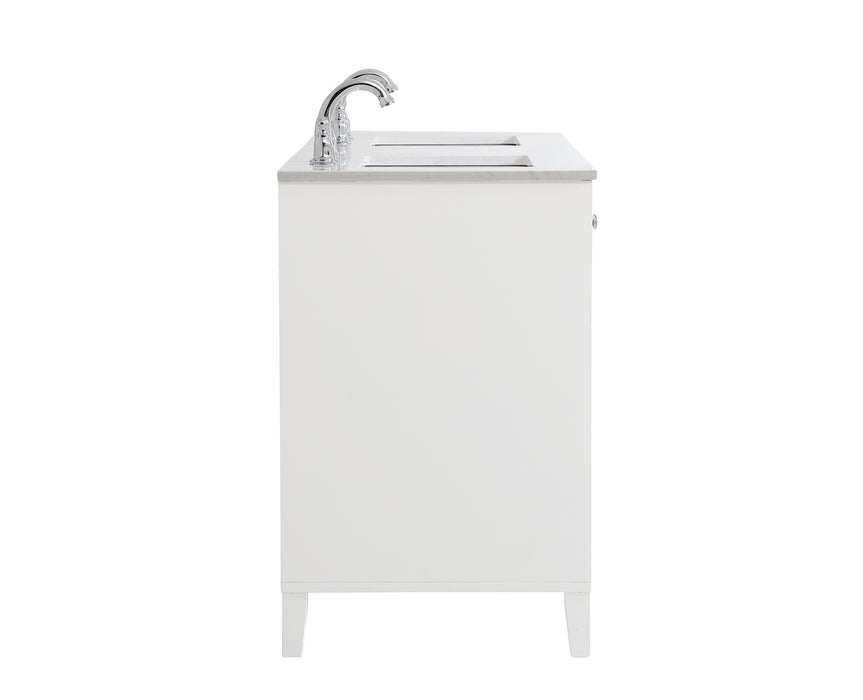 Double Bathroom Vanity from the Sommerville collection in White finish