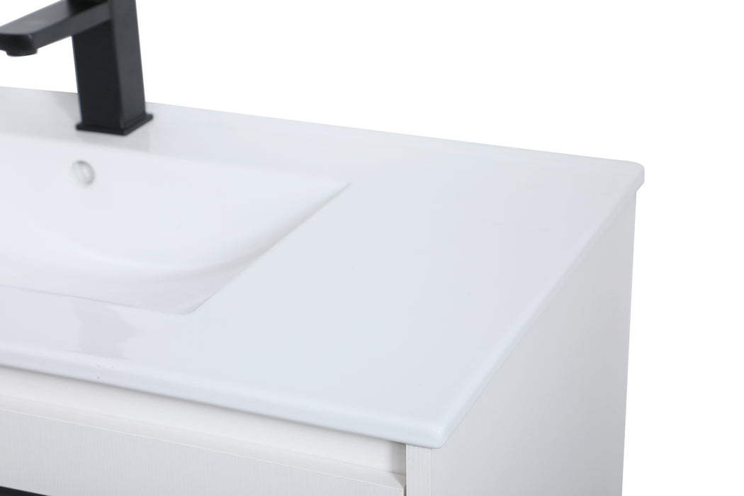 Single Bathroom Vanity from the Gerard collection in White finish