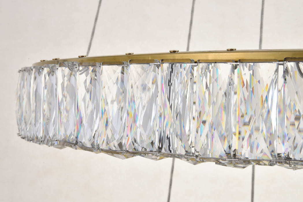 LED Chandelier from the Monroe collection in Gold finish