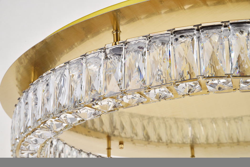 LED Flush Mount from the Monroe collection in Gold finish