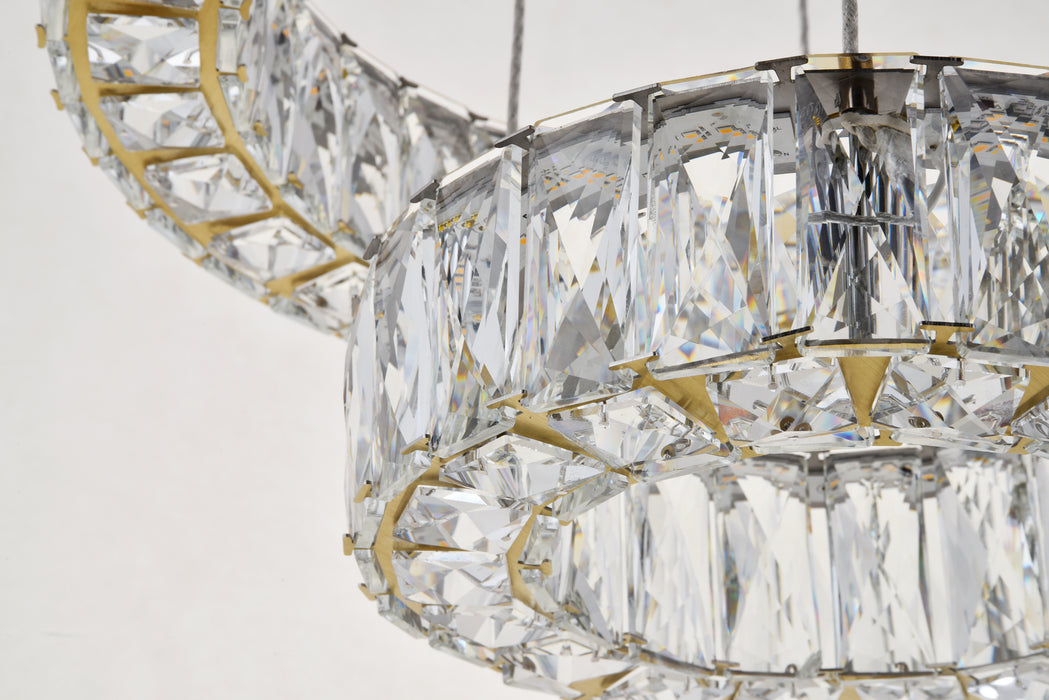 LED Pendant from the Monroe collection in Gold finish