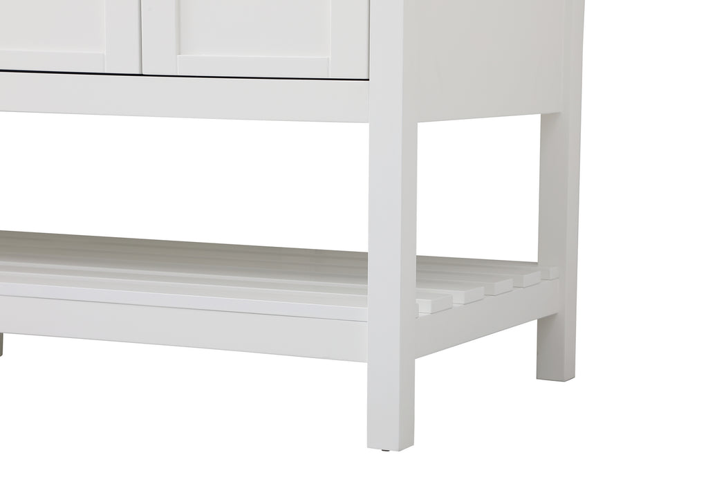 Single Bathroom Vanity from the Theo collection in White finish