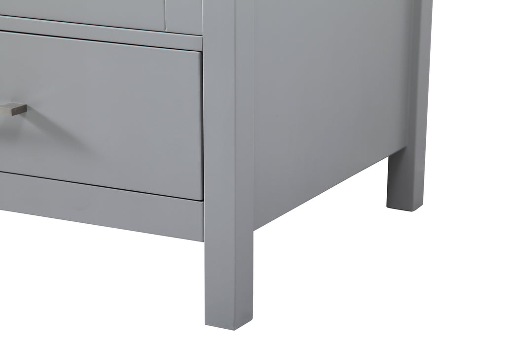 Double Bathroom Vanity from the Erina collection in Gray finish