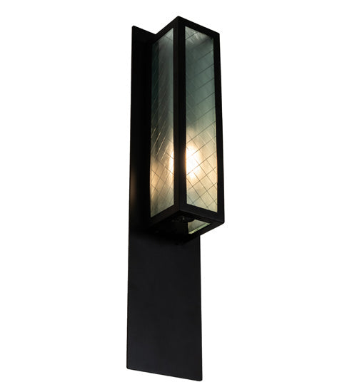 One Light Wall Sconce from the Quadrato collection in Bronze finish
