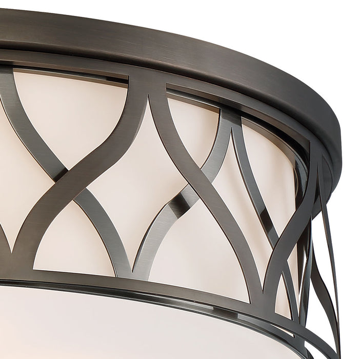 LED Flush Mount from the Minka Lavery collection in Harvard Court Bronze finish