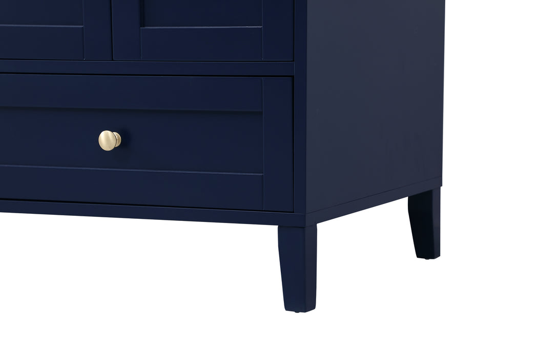Double Bathroom Vanity from the Sommerville collection in Blue finish