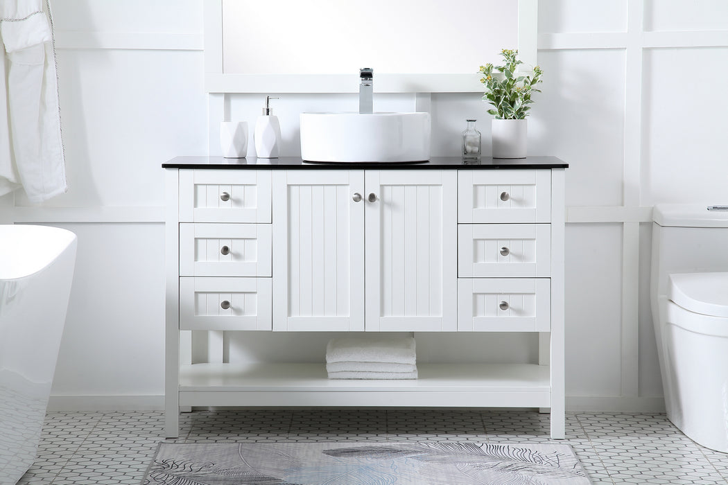 Vessel Sink Bathroom Vanity from the Ralph collection in White finish