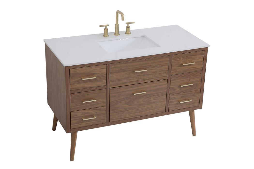 Bathroom Vanity Set from the Boise collection in Walnut Brown finish