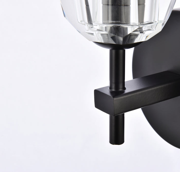 One Light Wall Sconce from the Eren collection in Black finish
