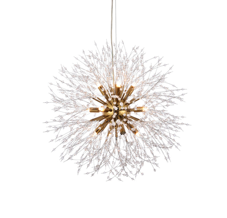 12 Light Pendant from the Solace collection in Gold finish