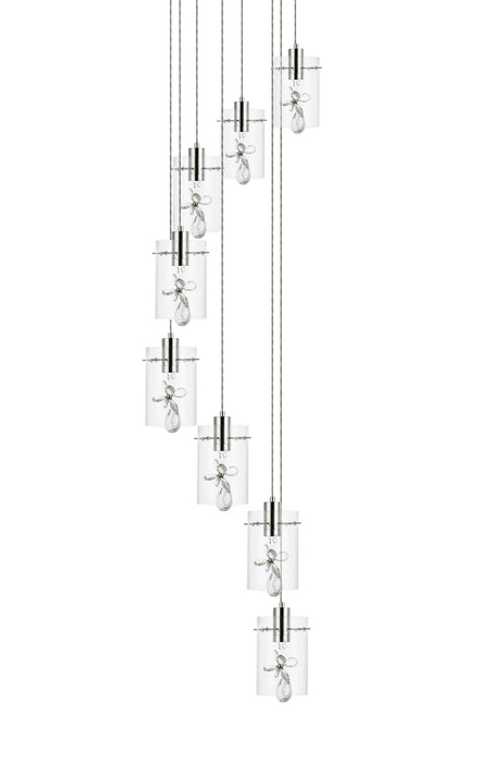 LED Pendant from the Hana collection in Chrome finish