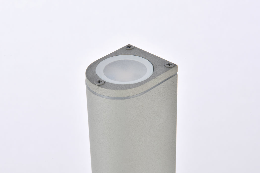 LED Outdoor Wall Lamp from the Raine collection in Silver finish
