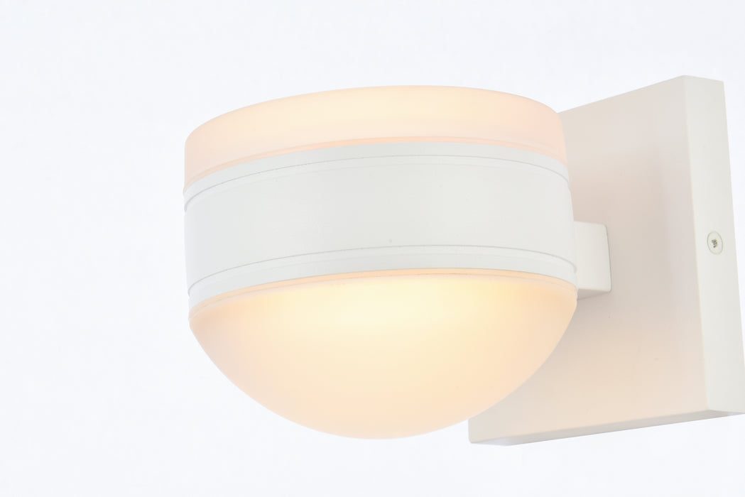 LED Outdoor Wall Lamp from the Raine collection in White finish