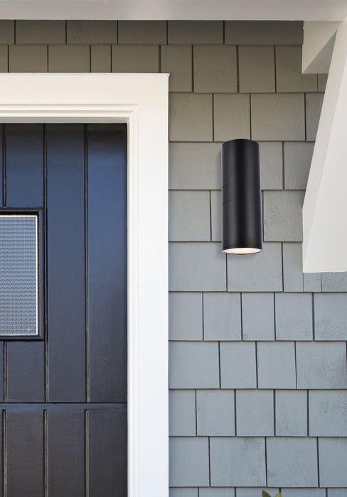 Outdoor Wall Mount from the Raine collection in Black finish