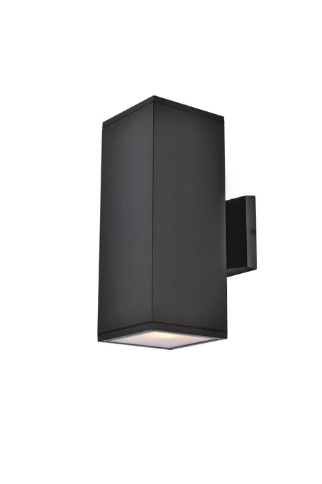 Outdoor Wall Mount from the Raine collection in Black finish
