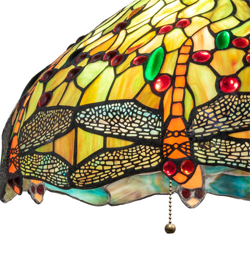 Three Light Pendant from the Tiffany Hanginghead Dragonfly collection in Mahogany Bronze finish