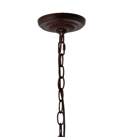 Three Light Pendant from the Tiffany Hanginghead Dragonfly collection in Mahogany Bronze finish