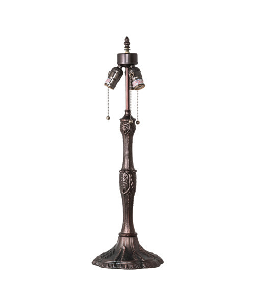 Three Light Table Lamp from the Tiffany Cabbage Rose collection in Mahogany Bronze finish