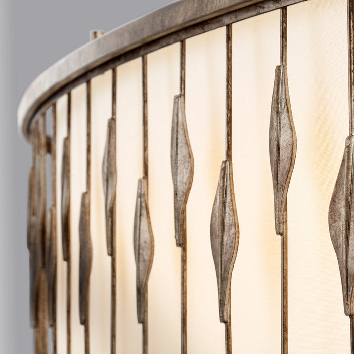 Five Light Pendant from the Cordon collection in Persian Gray finish
