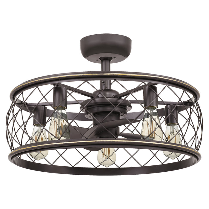 Five Light Fandelier from the Dury collection in Palladian Bronze finish