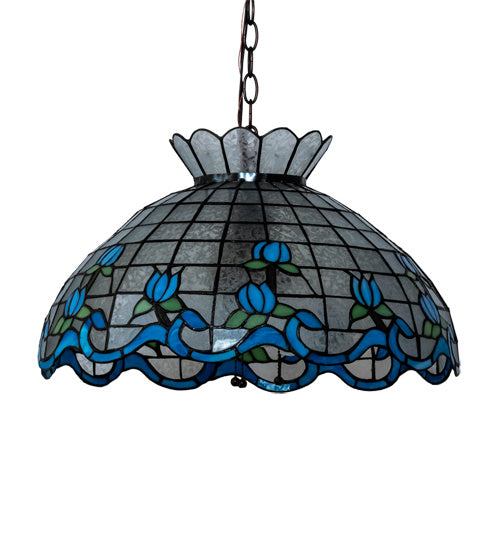 Three Light Pendant from the Roseborder collection in Mahogany Bronze finish