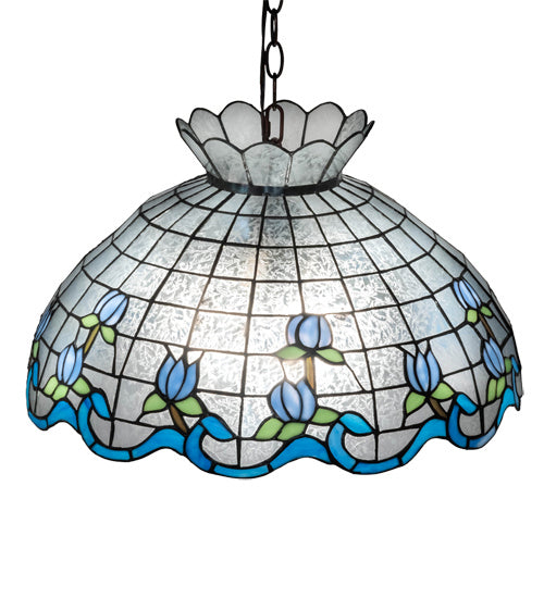 Three Light Pendant from the Roseborder collection in Mahogany Bronze finish