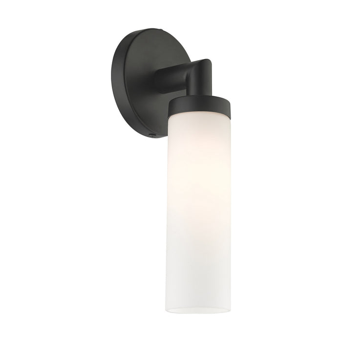 One Light Wall Sconce from the Aero collection in Black finish