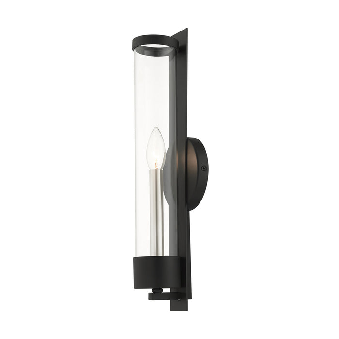 One Light Wall Sconce from the Castleton collection in Black finish
