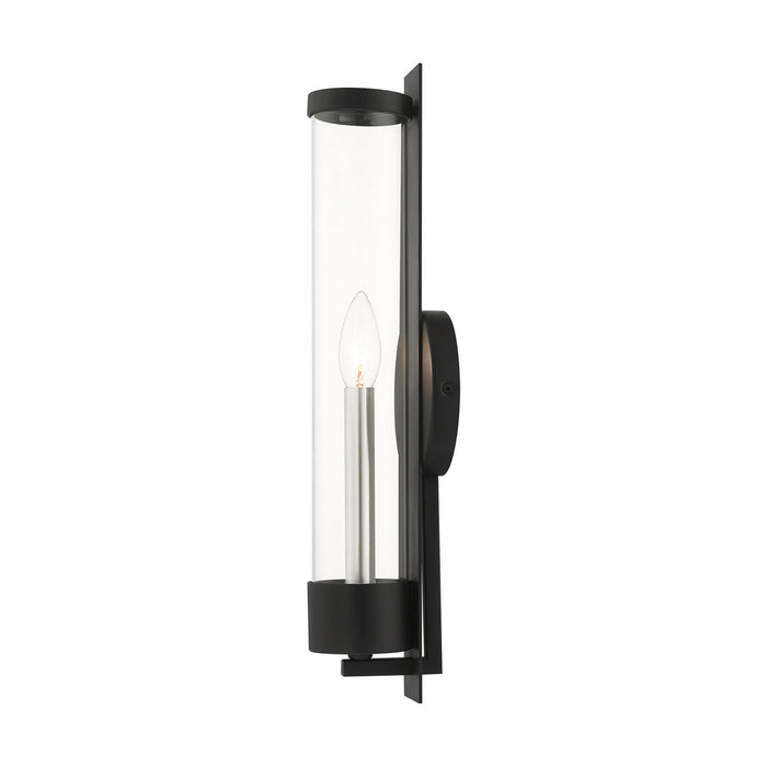 One Light Wall Sconce from the Castleton collection in Black finish
