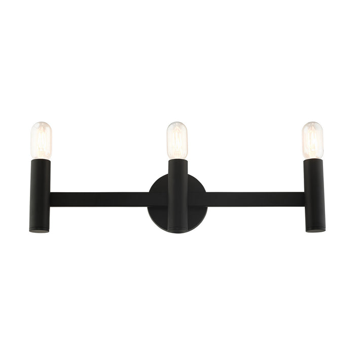 Three Light Vanity from the Copenhagen collection in Black finish