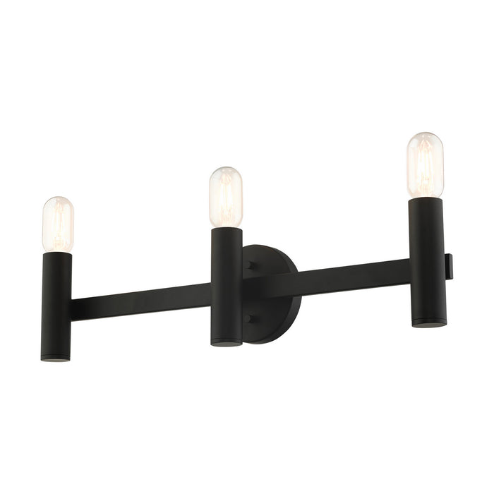 Three Light Vanity from the Copenhagen collection in Black finish