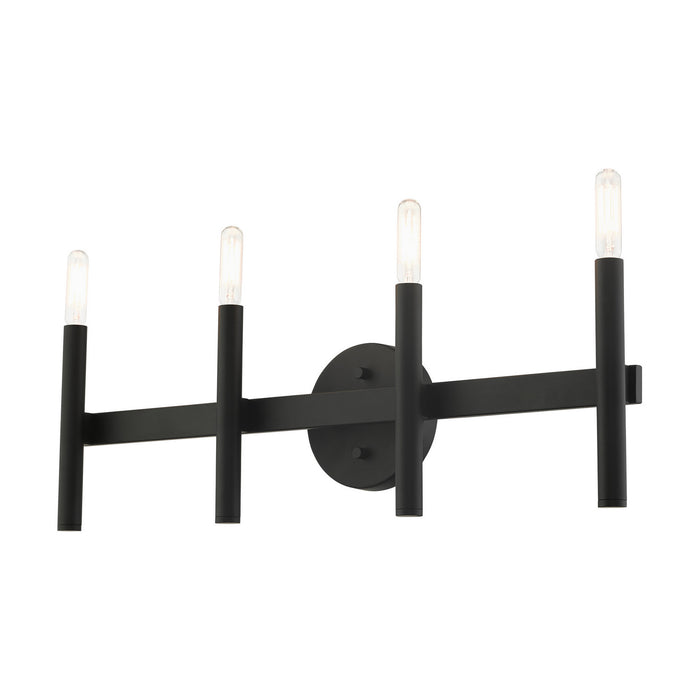 Four Light Vanity from the Copenhagen collection in Black finish