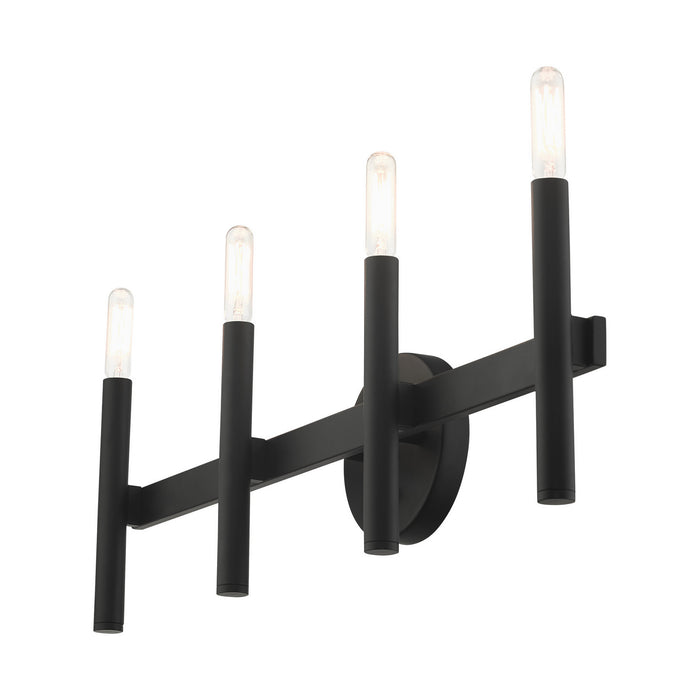 Four Light Vanity from the Copenhagen collection in Black finish