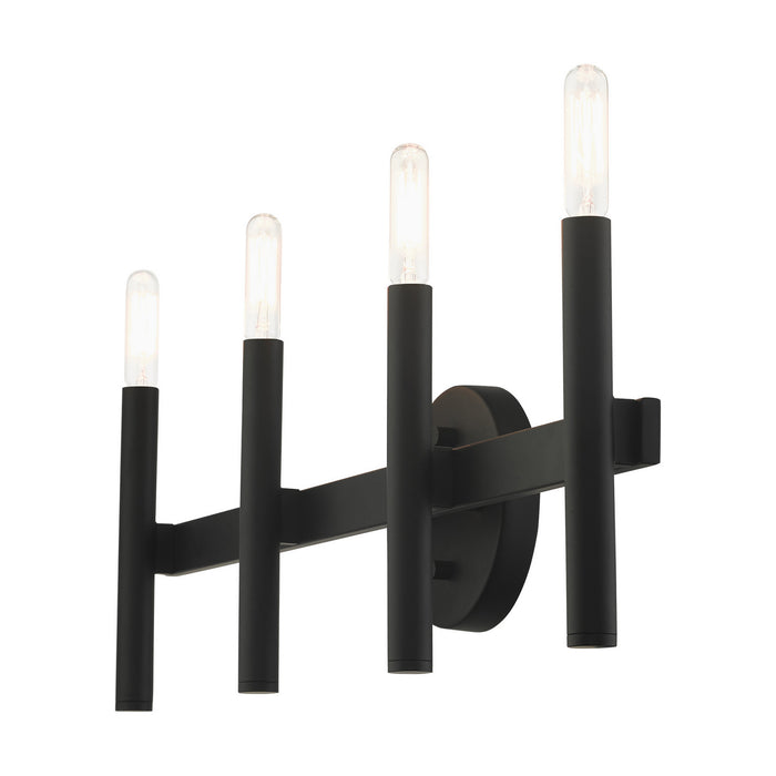 Four Light Vanity from the Copenhagen collection in Black finish