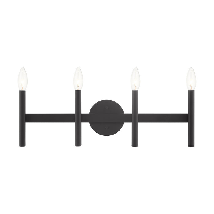 Four Light Vanity from the Copenhagen collection in Black finish