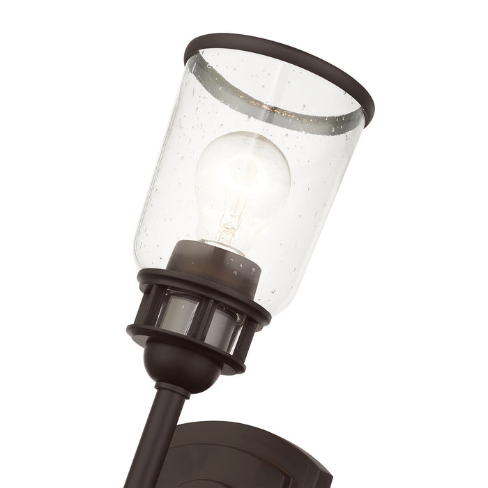 One Light Wall Sconce from the Lawrenceville collection in Bronze finish
