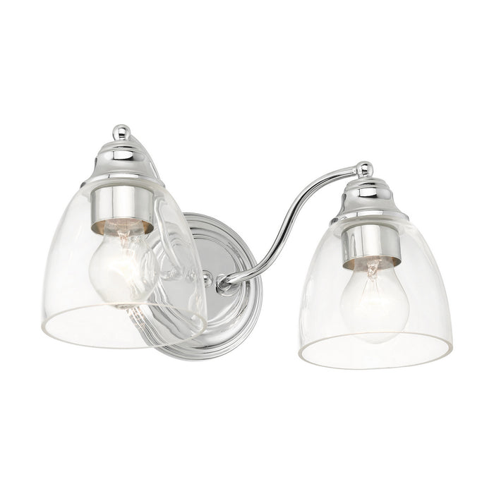 Two Light Vanity from the Montgomery collection in Polished Chrome finish