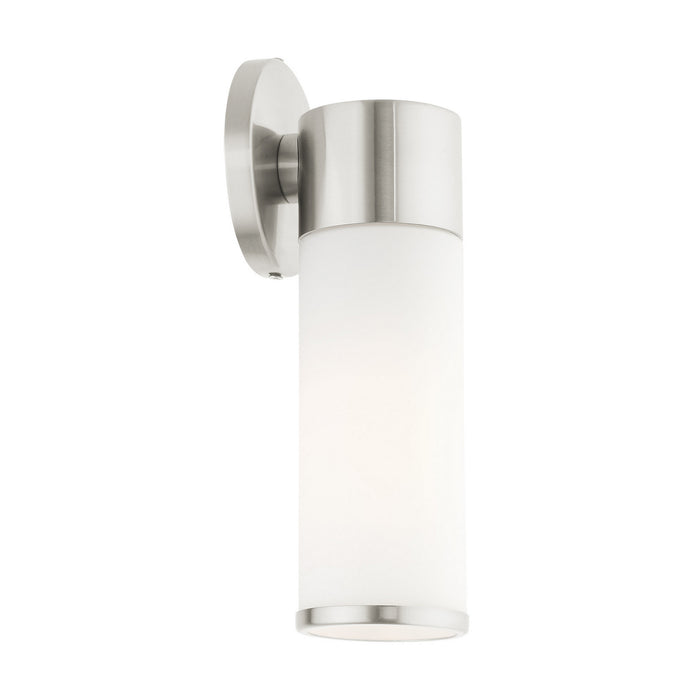 One Light Wall Sconce from the Lindale collection in Brushed Nickel finish