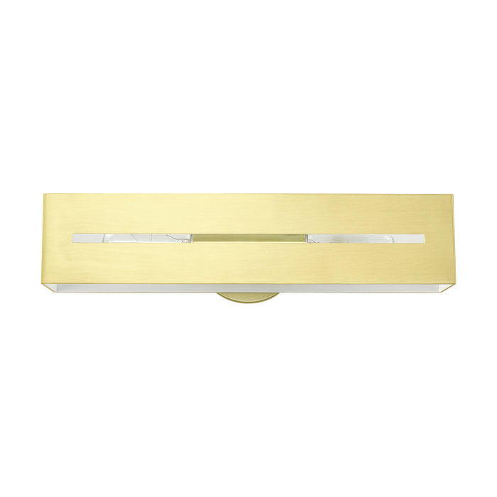 Two Light Vanity from the Soma collection in Satin Brass finish