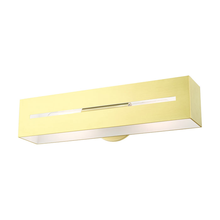 Two Light Vanity from the Soma collection in Satin Brass finish
