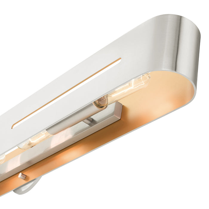 Four Light Vanity from the Ravena collection in Brushed Nickel finish