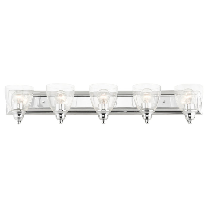 Five Light Vanity from the Birmingham collection in Polished Chrome finish