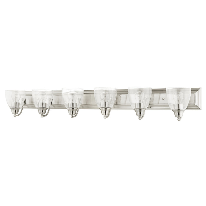 Six Light Vanity from the Birmingham collection in Brushed Nickel finish